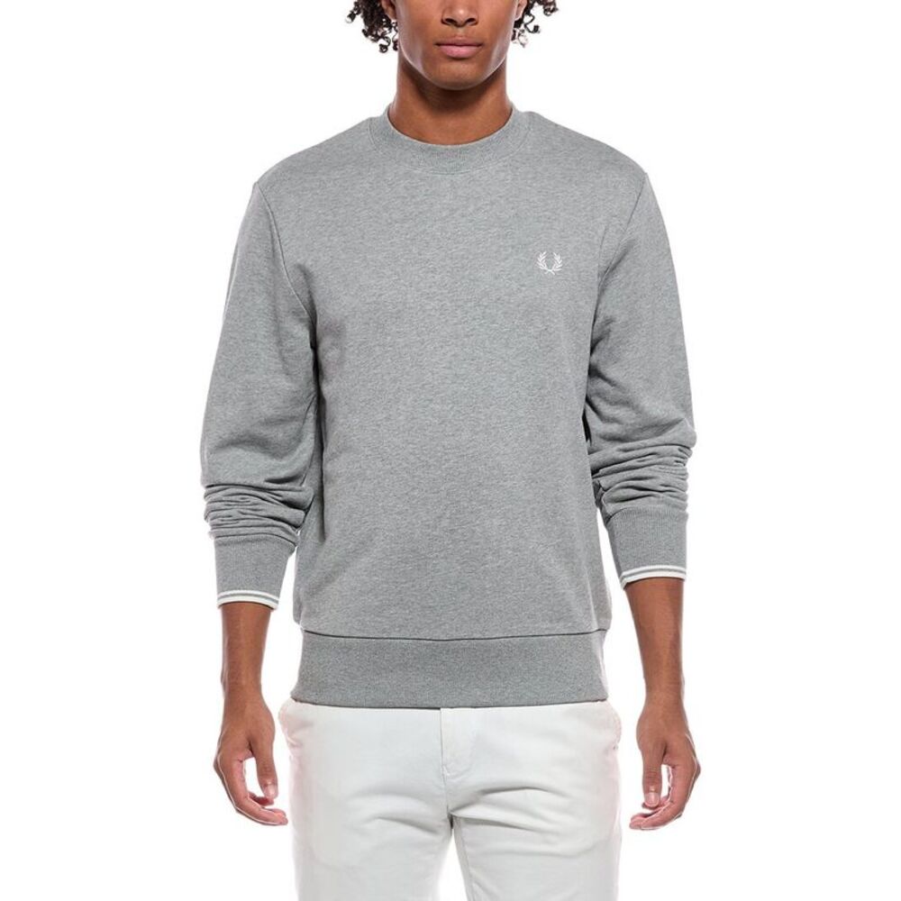 Fred Perry Mens Crewneck Sweatshirt, Grey